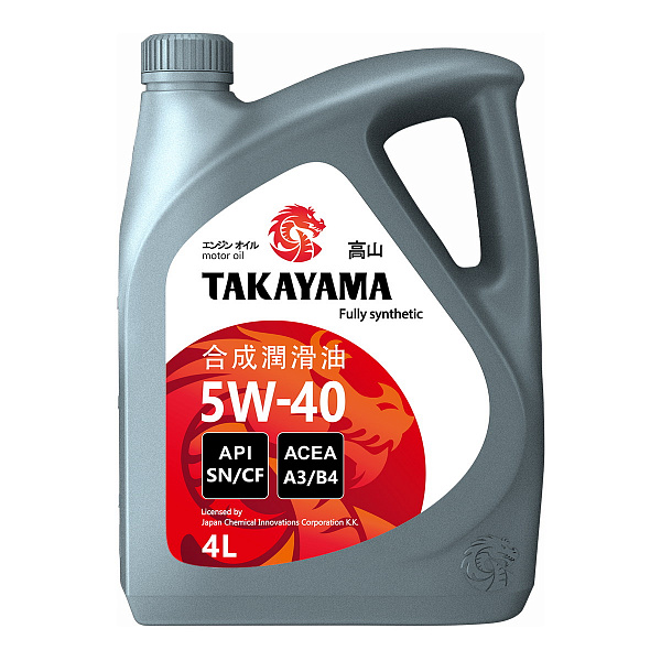Моторное масло TAKAYAMA SAE 5W-40 API SN/СF